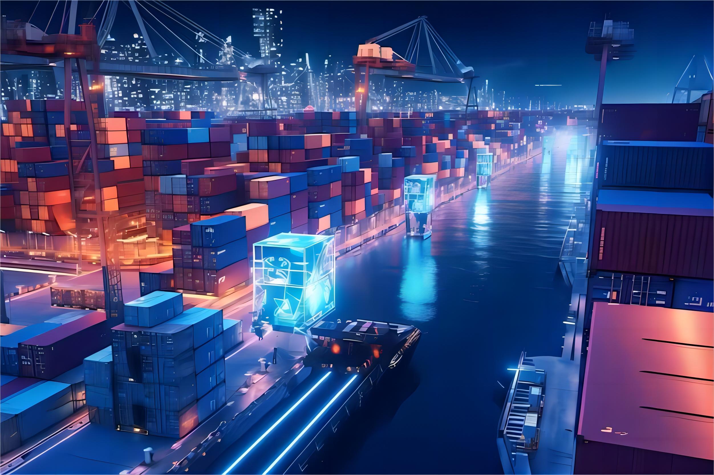 Global logistics map showing China shipping routes