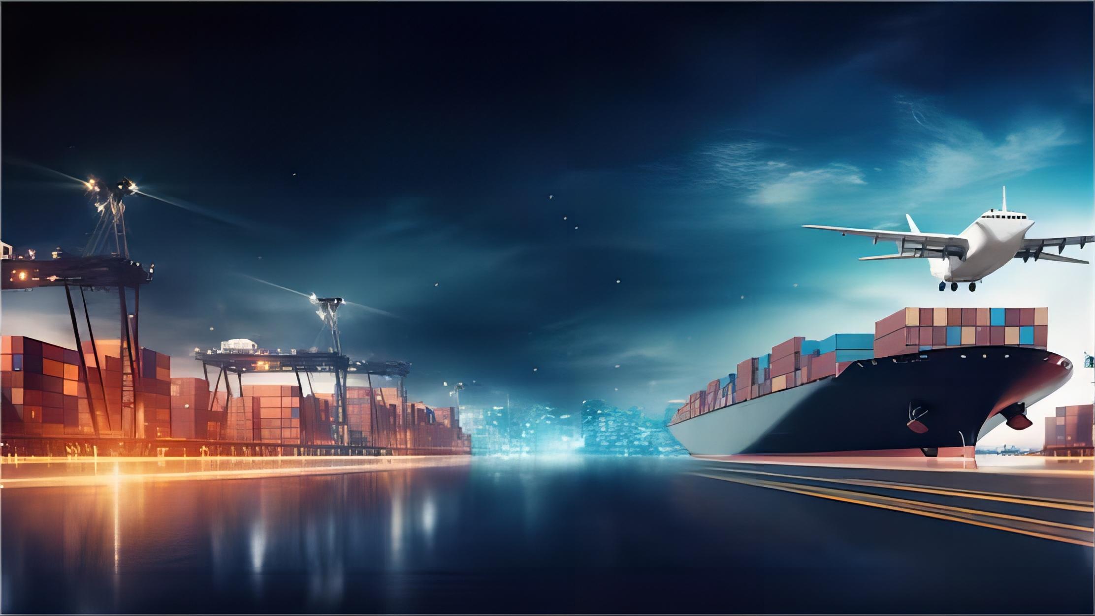 Professional logistics team managing global shipments