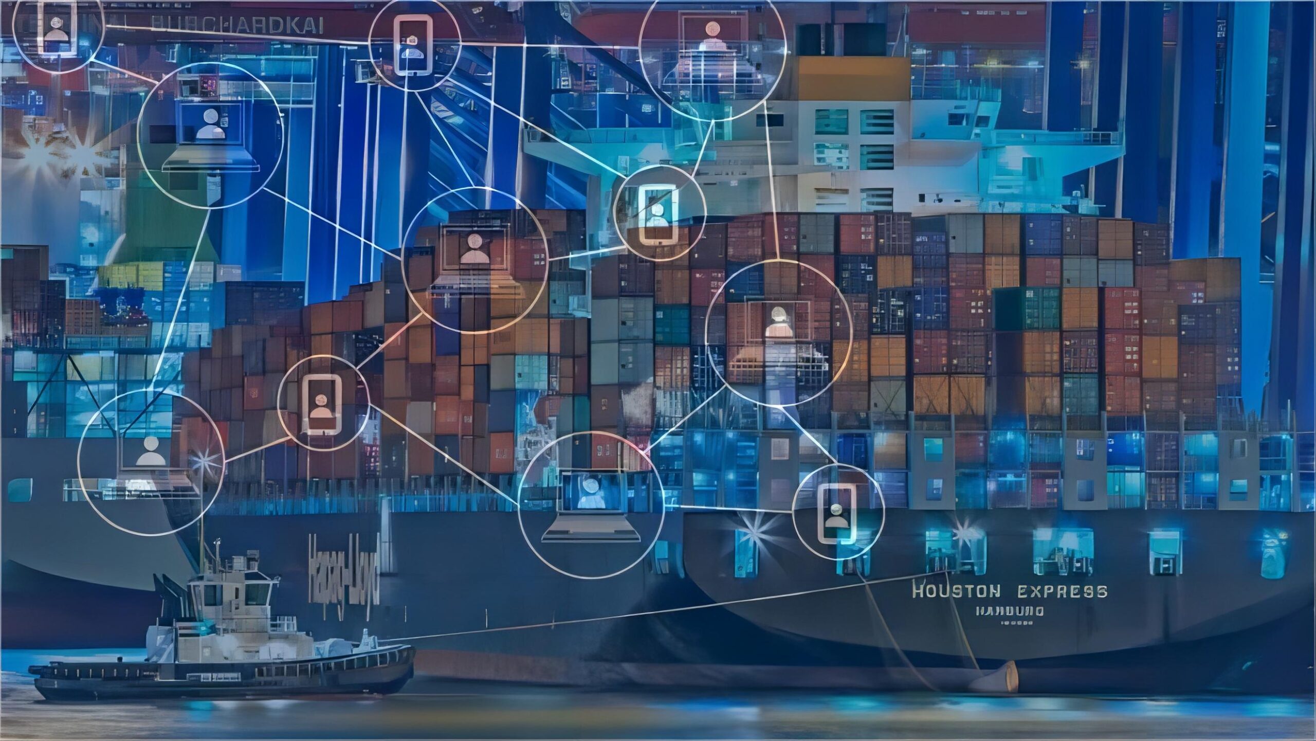 Modern logistics truck at a Chinese port terminal in 2026