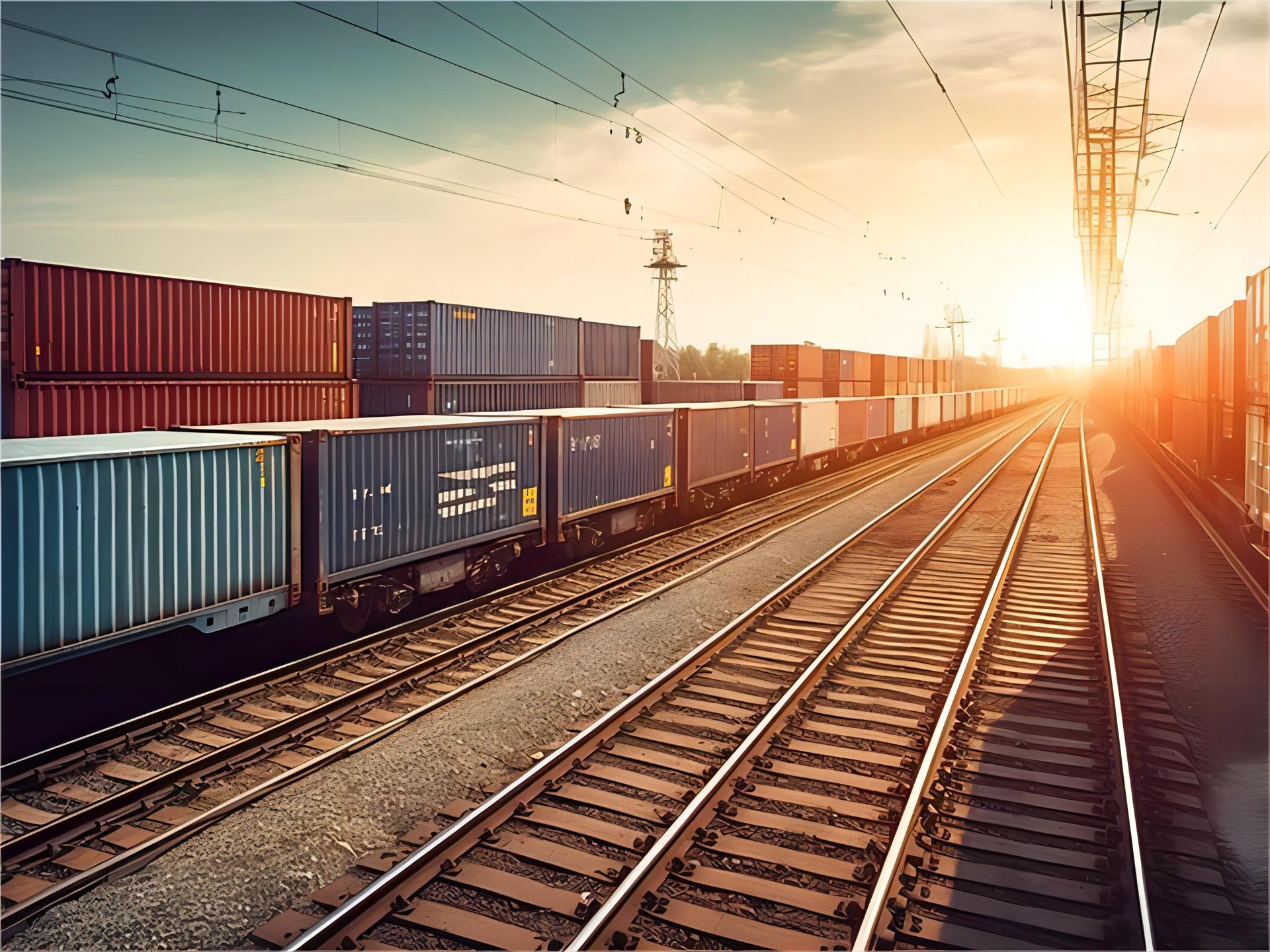 Automated warehouse handling cargo for international shipping