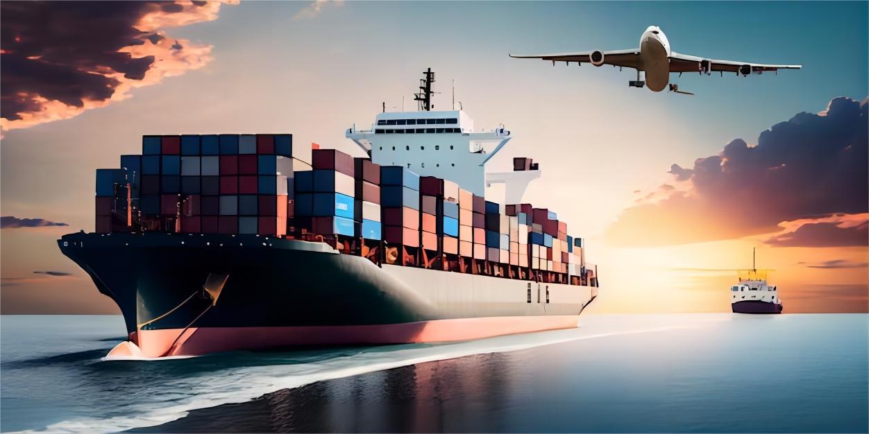 Logistics professionals reviewing customs documentation for container freight