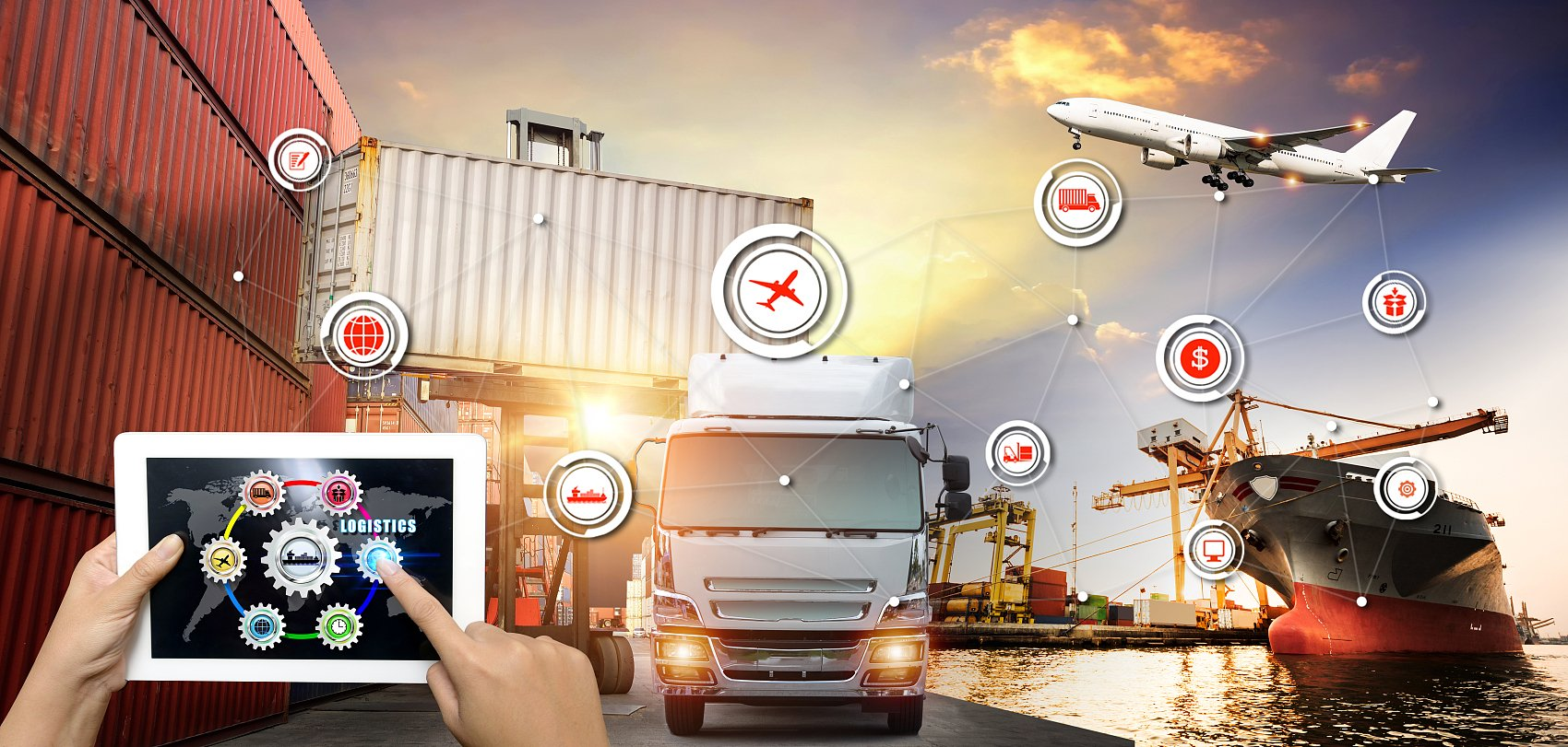 Comparison chart of different shipping methods from China to global ports
