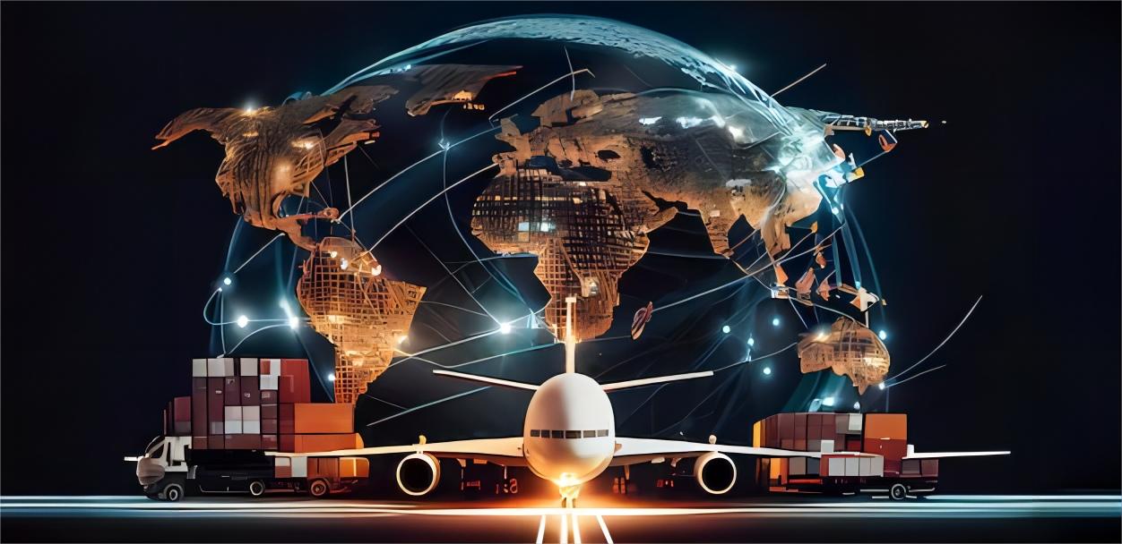 Professional logistics team discussing shipping routes